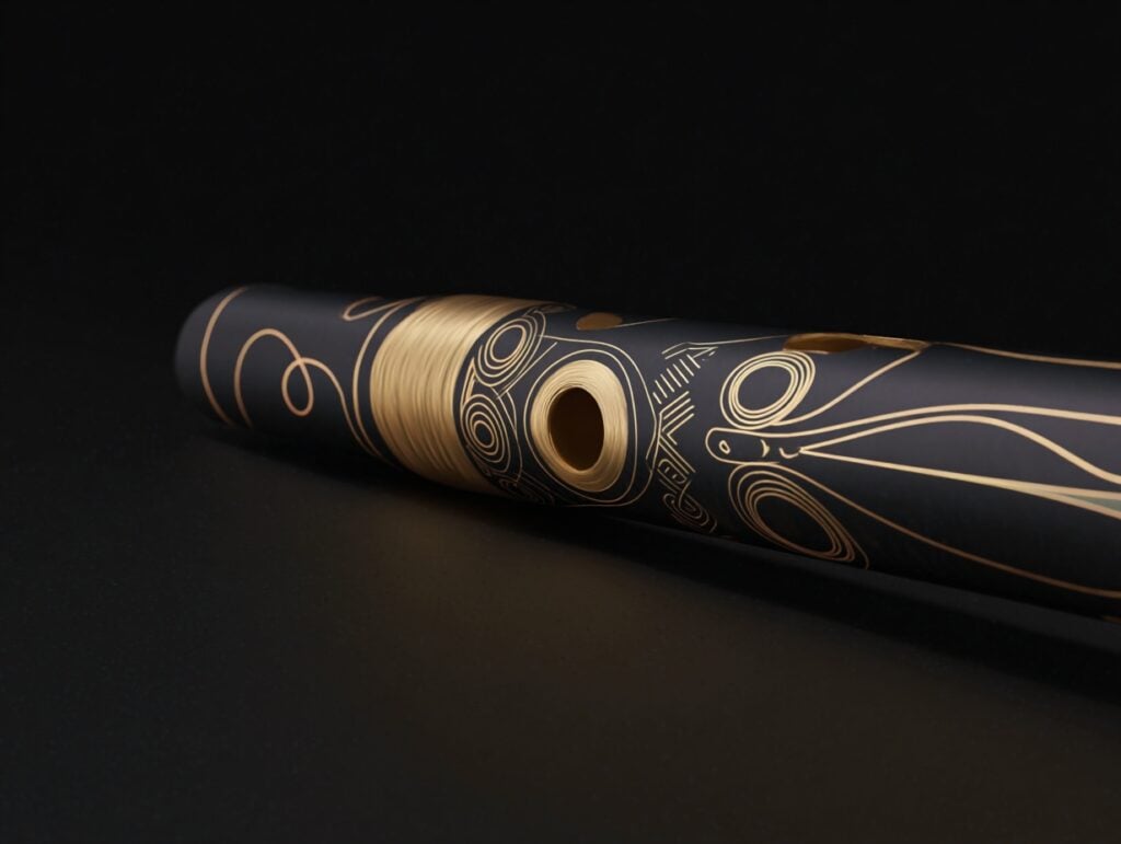 Bansuri - Stylized Art Nouveau - Midjourney Kerry Kriger