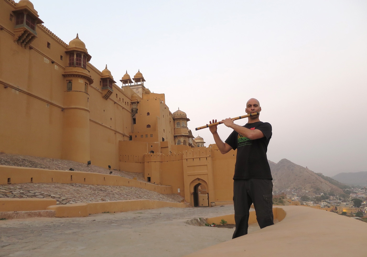 India - Jaipur - Amer Fort - Bansuri Flute Kerry Kriger Ragas 2018-01-21