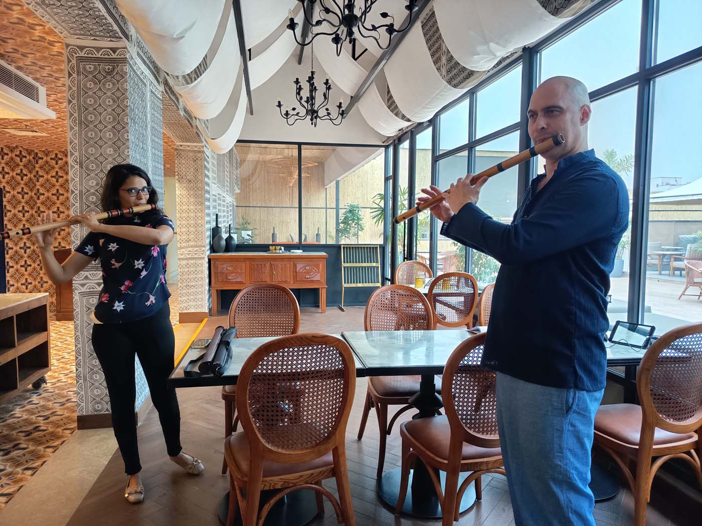 Krushna Bhatt - Kerry Kriger Bansuri Bliss Delhi Meetup 2025-05-31